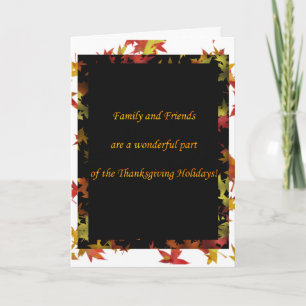 Thanksgiving- en vriendenkaarten feestdagen kaart