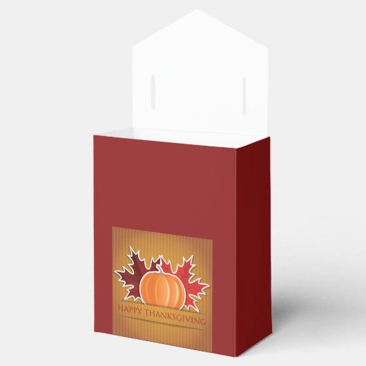 Thanksgiving esdoorn en pompoen bedankdoosjes (Geopend)
