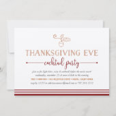 Thanksgiving Eve Cocktail Party Uitnodiging (Voorkant)