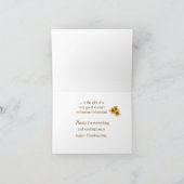 Thanksgiving Eyelash Extension Tech Blessings Kaart (Binnen)