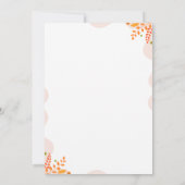 Thanksgiving Fall Leaves Dinner Invitation Kaart (Achterkant)