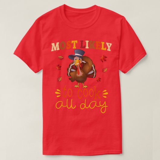 Thanksgiving Familie die Reeks het meest waarschij T-shirt (Design voorkant)