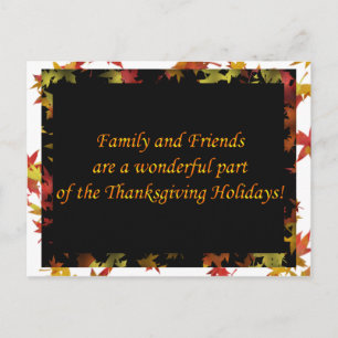 Thanksgiving - Familie- en vriendenkaarten Feestdagenkaart