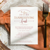 Thanksgiving Feader Custom Dinner Menu