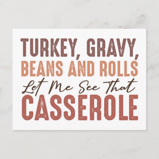 Thanksgiving feast briefkaart (Voorkant)