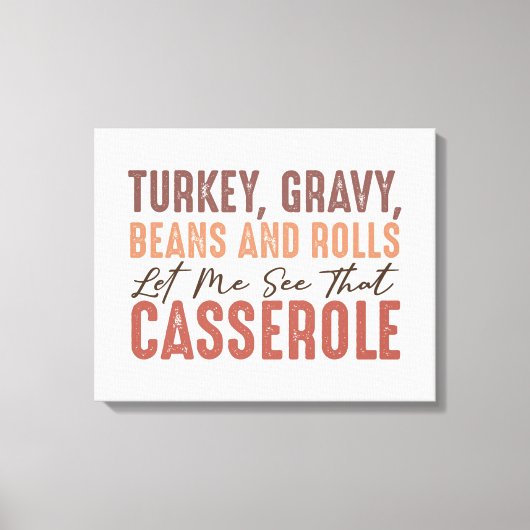 Thanksgiving feast canvas afdruk (Voorkant)