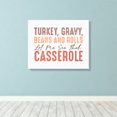 Thanksgiving feast canvas afdruk (Insitu (Houten vloer))