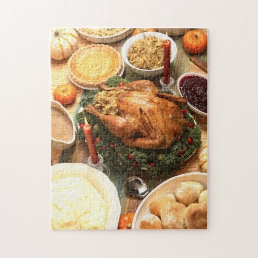 Thanksgiving feast legpuzzel (Verticaal)