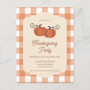 Thanksgiving-feest Friendsgiving-diner Briefkaart