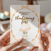 Thanksgiving Feest | Herfst Dinner Party Kaart