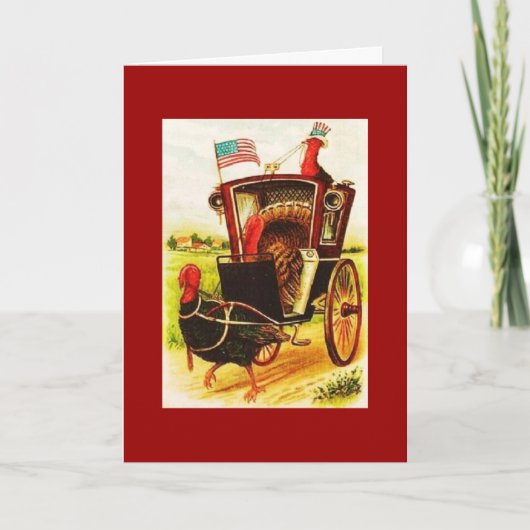 Thanksgiving Feestdagen Kaart (Voorkant)