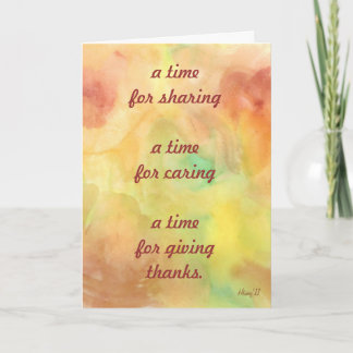 Thanksgiving Feestdagen Kaart