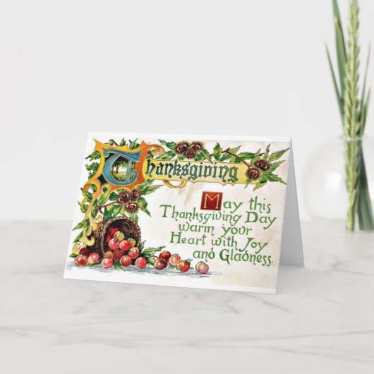  Thanksgiving Feestdagen Kaart (Voorkant)