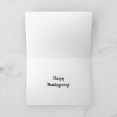 Thanksgiving. Feestdagen Kaart (Binnen)