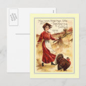 Thanksgiving Feestdagenkaart (Voorkant / Achterkant)