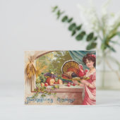 Thanksgiving Feestdagenkaart (Staand voorkant)