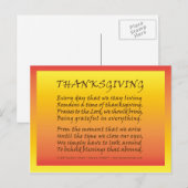 Thanksgiving Feestdagenkaart (Voorkant / Achterkant)