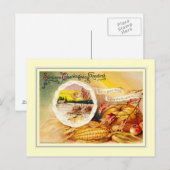 Thanksgiving Feestdagenkaart (Voorkant / Achterkant)