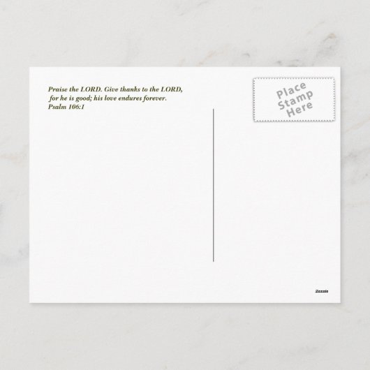 Thanksgiving. Fine Art Feestdagenkaart (Achterkant)