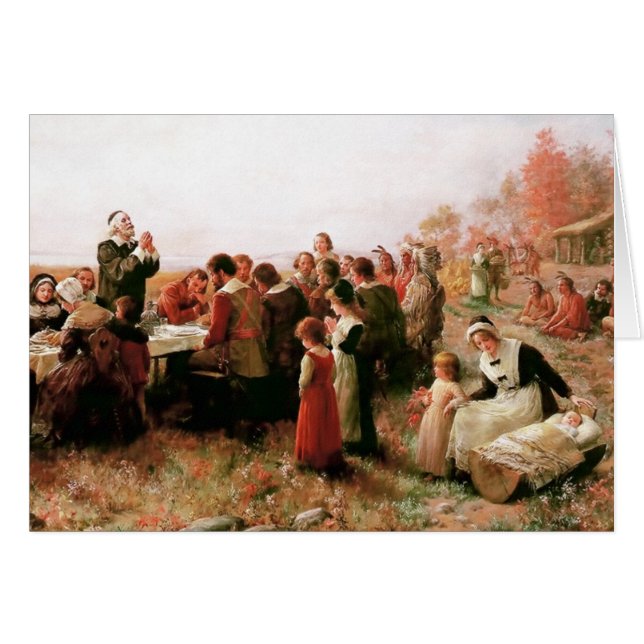 Thanksgiving. Fine Art Holiday-kaarten (Voorkant Horizontaal)