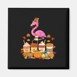 Thanksgiving Flamingo Dragen Pet Herfst Koffiekopj Magneet