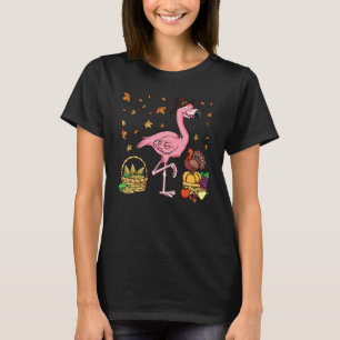 Thanksgiving Flamingo Turkey Boys Girls T-shirt