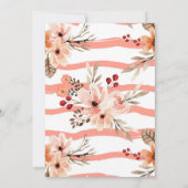 Thanksgiving Floral Pumpkin Kaart (Achterkant)