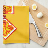 Thanksgiving Flower Keuken Handdoek (Quarter Fold)