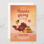 Thanksgiving Flyer-sjabloon Kaart (Voorkant / Achterkant)