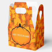 Thanksgiving Foliage Pumpkin Drawing Custom Text Bedankdoosjes (Geopend)