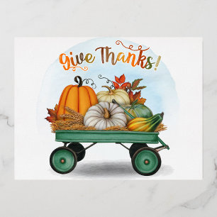 Thanksgiving Folie Feestdagen Briefkaart