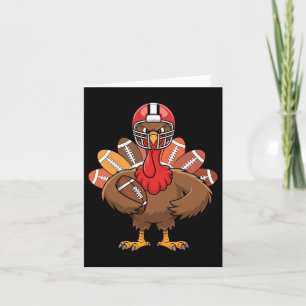 Thanksgiving Football Cool Football Turkije voor m Kaart