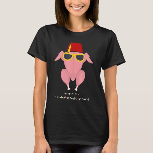 Thanksgiving  For Friends  Turkey Head T-shirt (Voorkant)