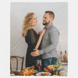 Thanksgiving foto fleece deken