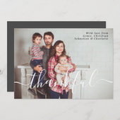 Thanksgiving Foto Typografie Sjabloon (Voorkant / Achterkant)