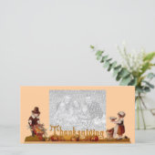 Thanksgiving-fotokaart Feestdagenkaart (Staand voorkant)