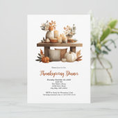 Thanksgiving Friendsgiving Herfst Herfstdiner Kaart (Staand voorkant)