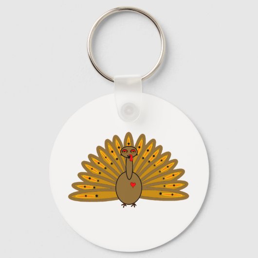 Thanksgiving Friendsgiving Turkey Sleutelhanger (Voorkant)