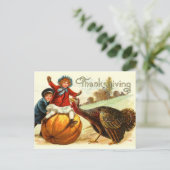  Thanksgiving Frolick Feestdagenkaart (Staand voorkant)