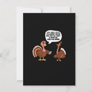Thanksgiving Funny Turkey Kaart