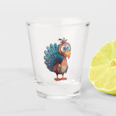 Thanksgiving Funny Turkey Shot Glass Shot Glas (Voorkant)