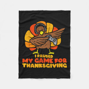 Thanksgiving Gamer Turkije Videogame Lovers Kinder Fleece Deken
