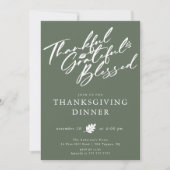 Thanksgiving Gathering Invitation Kaart (Voorkant)