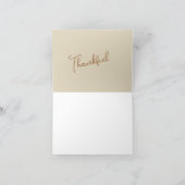 Thanksgiving Geef Bedankt Aangepast Kaart (Binnen)
