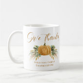 Thanksgiving Geef Bedankt Herfst Pompoen Koffiemok (Links)