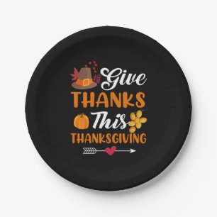 Thanksgiving geeft Bedankt Deze Thanksgiving Papieren Bordje
