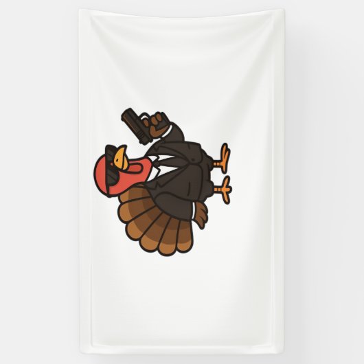 Thanksgiving geheim agent Turkije Classic T-shirt Spandoek (Verticaal)