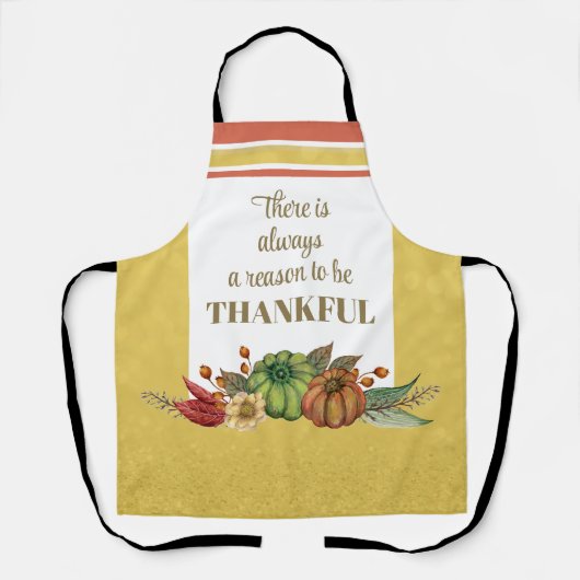 Thanksgiving geïnspireerd all-over print Schort (Voorkant)