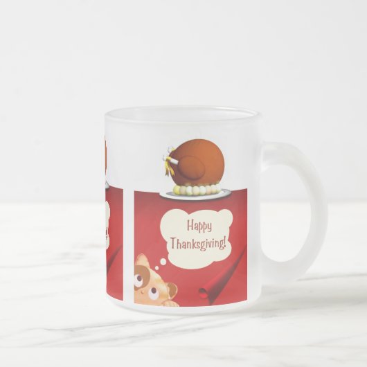 Thanksgiving Gelé Verre Mug (Droit)