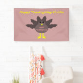 Thanksgiving Geplaatste Turkse gepersonaliseerde b Spandoek (Insitu)